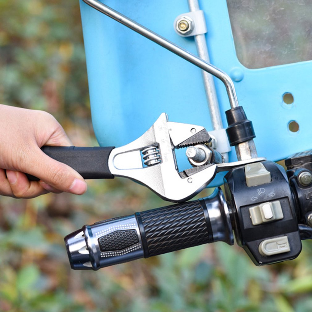 Wide Adjustable Wrench Universal Spanner Key Nut Wrench 10 Inch Large Opening Adjustable Spanner Repair Hand Tools