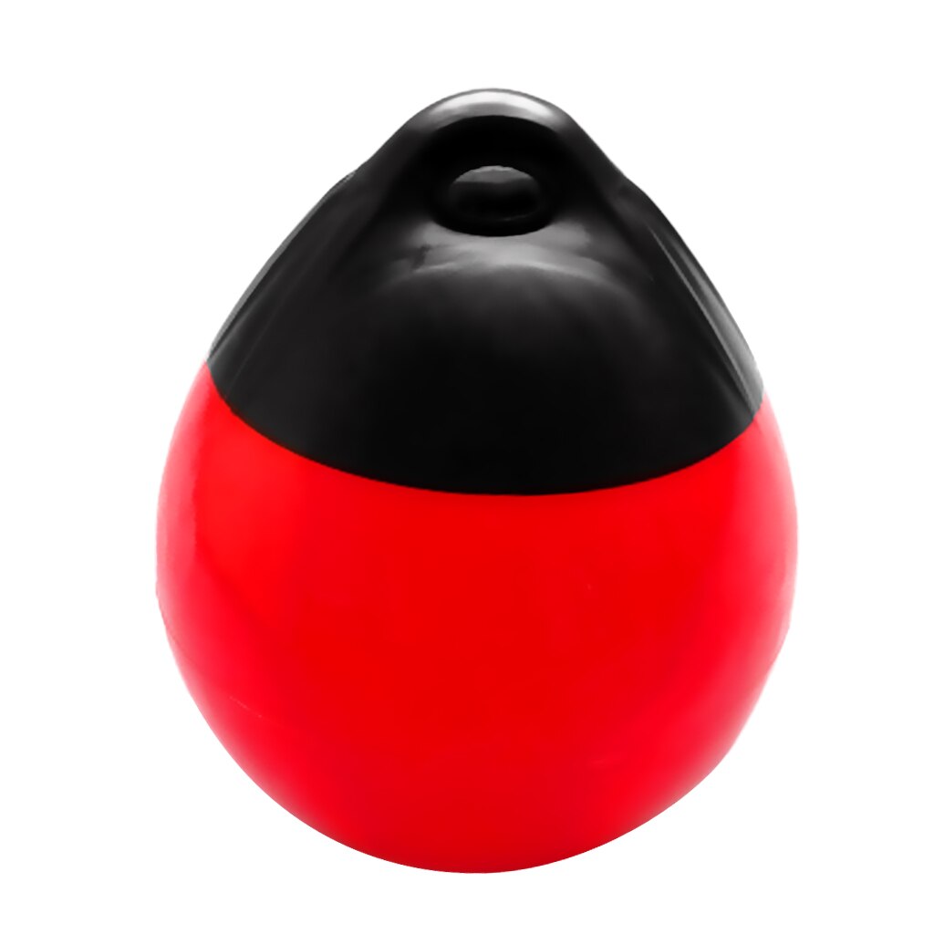 1 pieza de PVC Durable yate parachoques de barco marino Premium pesados parachoques PVC protector de muelle protección UV amarillo rojo: Black