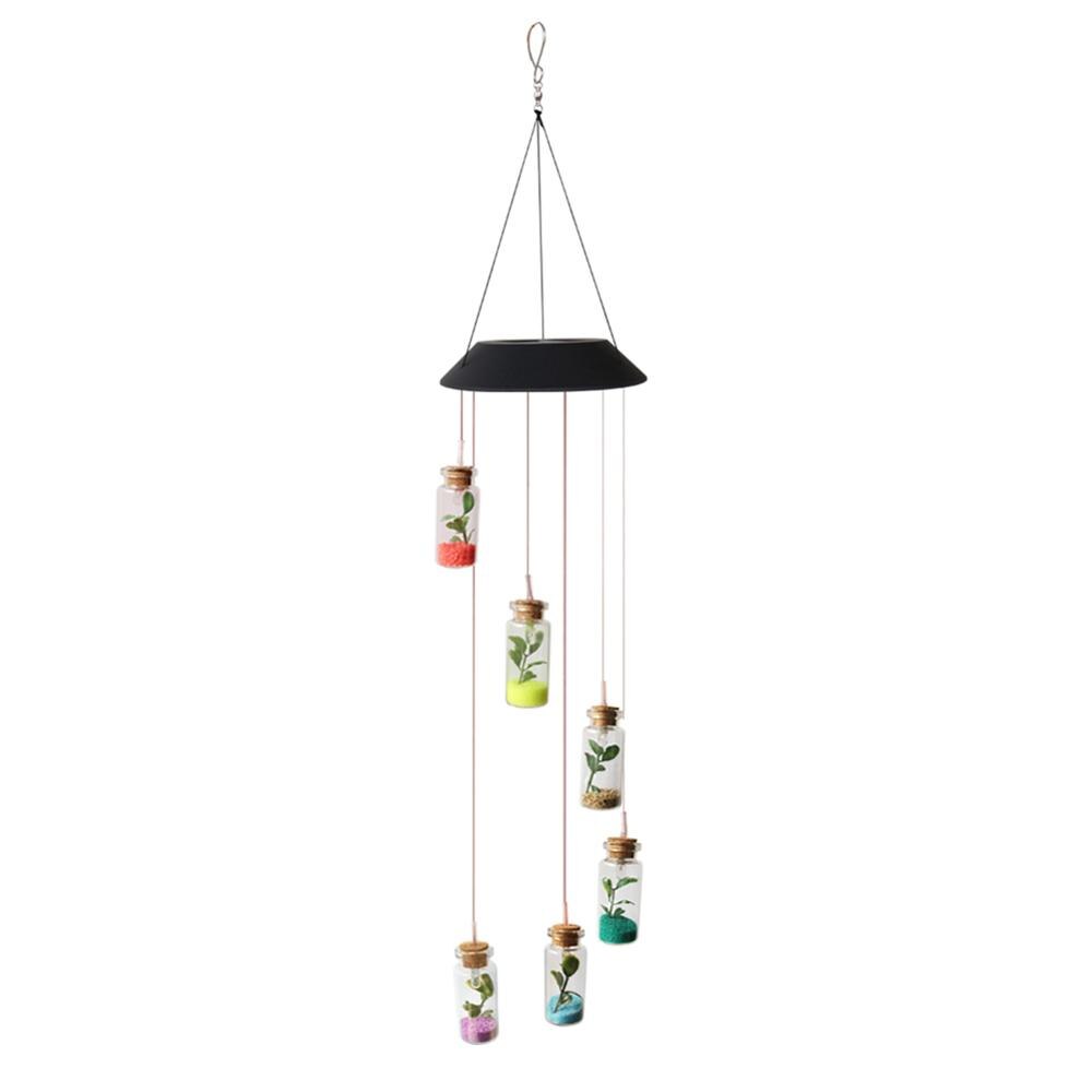 6 LED colibri lampe solaire en plein air jardin pelouse cour paysage coloré suspendus cloches éclairage décoration Led: C