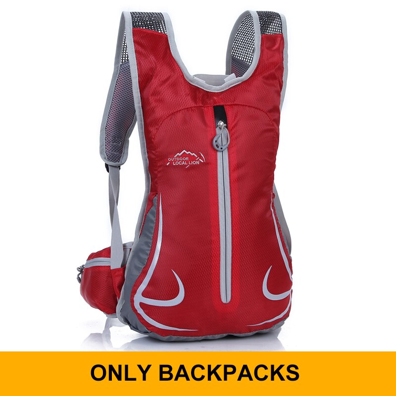 Travel backpack, ultra light ski rucksack, waterproof sports rucksack, suitable for cycling, hiking, hiking, camping, school run: red