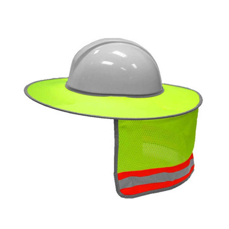 thumbnail interactive-video image 1 of KwikSafety LORD VADER Hard Hat Sun Shade - Full Brim Cooling Mesh For High Vis Helmets 1 of 2