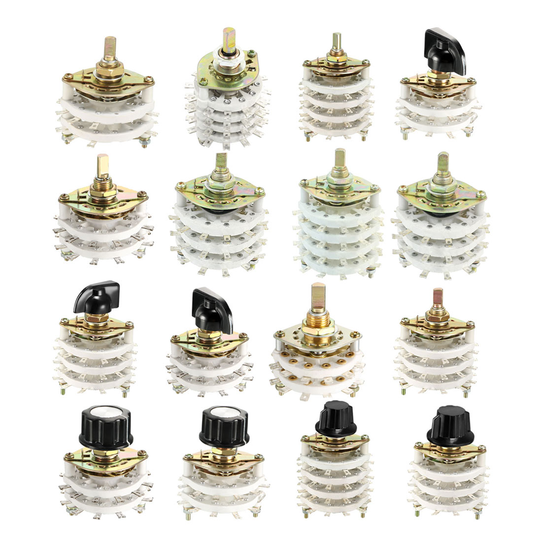 Uxcell 1pc- bands kanals vridomkopplare 6 p 3t/4 p 5t/6 p 5t/4 p 3t/4 p 11t 2/3/4 däck plast metall för elektroniska enheter