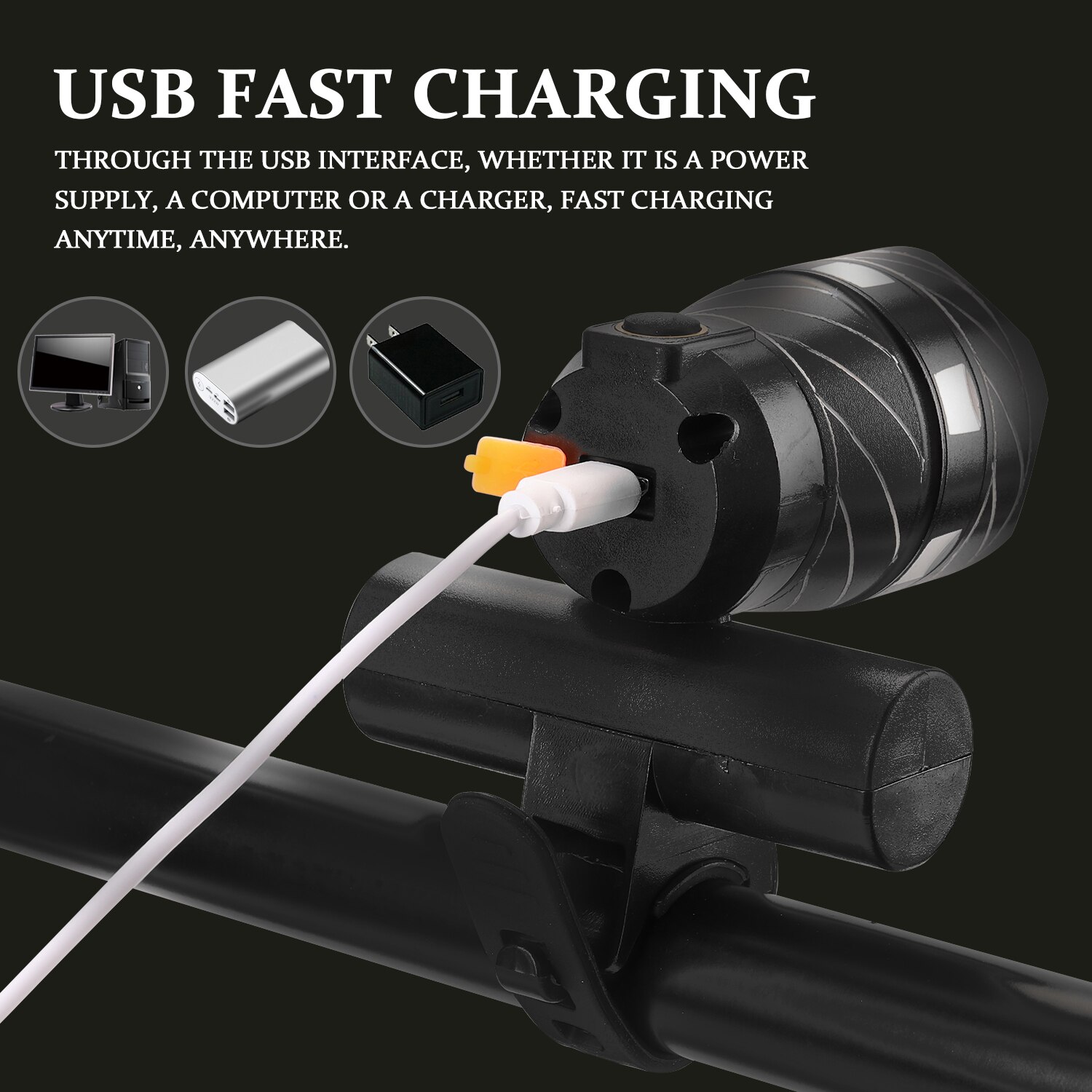 Fahrrad Licht Fahrrad Licht 15000 Lumen T6 LED Fahrrad Scheinwerfer Zoomen USB Aufladbare Aluminium Legierung Aktualisierung Berg Fahrrad Zubehör