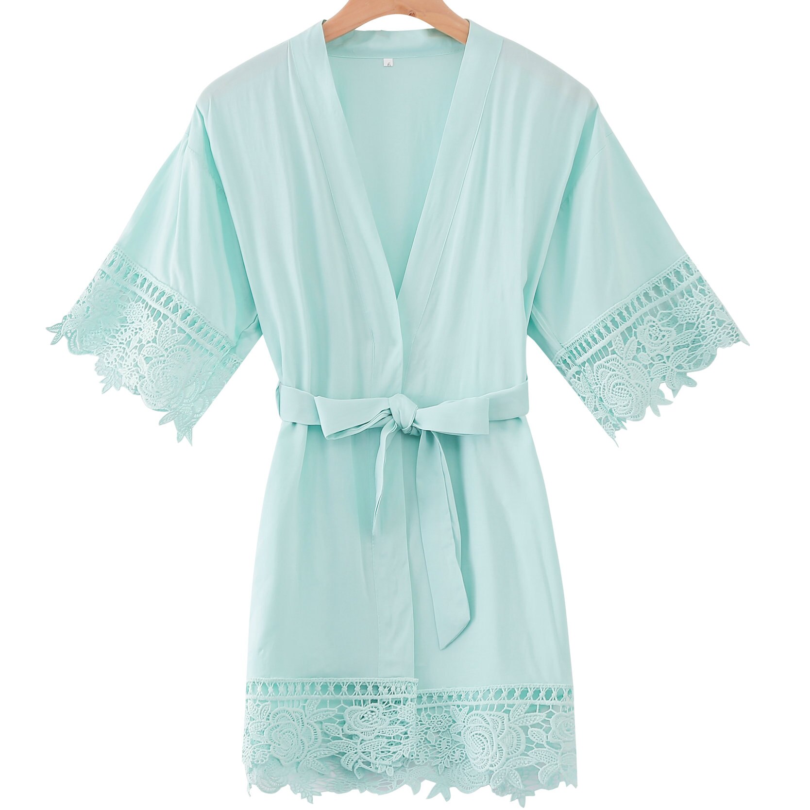 Cotton Flower Girl Robes Rayon Floral Lace Trim Robes Bridal Kids Size Kimono Robes Party Robe Girl Bridesmaid Gold Print