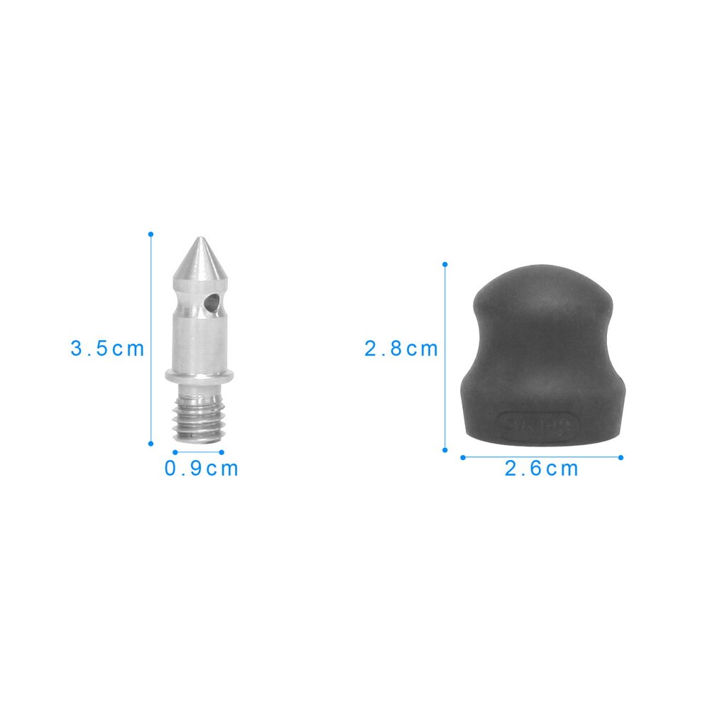 3pcs 3/8 inch fotografie accessoires Anti-slip Rubber statief spike voor Gitzo Benro Statief Monopod met Cover