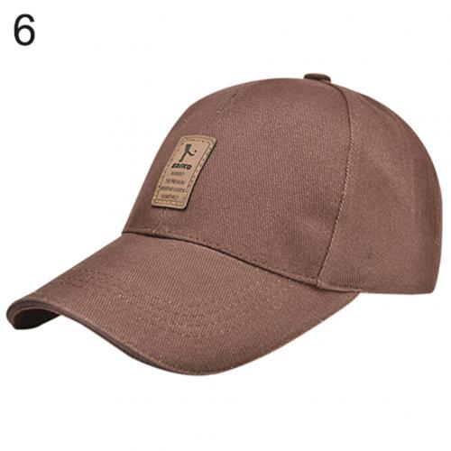 Heren zomer baseball pet outdoor golf petten katoen casual verstelbare sporthoed zomer zonneklep: Koffie