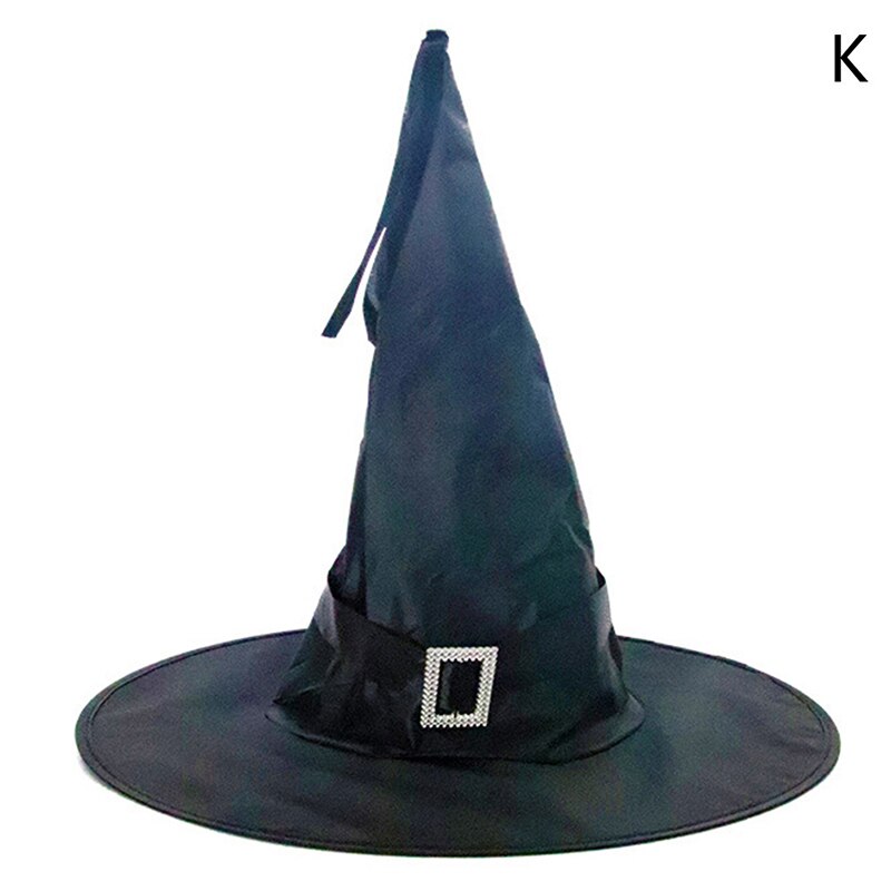 1pcs Halloween Witch Hat Glowing Witches Hat Hanging Halloween Home Party Decor Suspension Tree Glowing Hat Cosplay Costume: K no LED Light