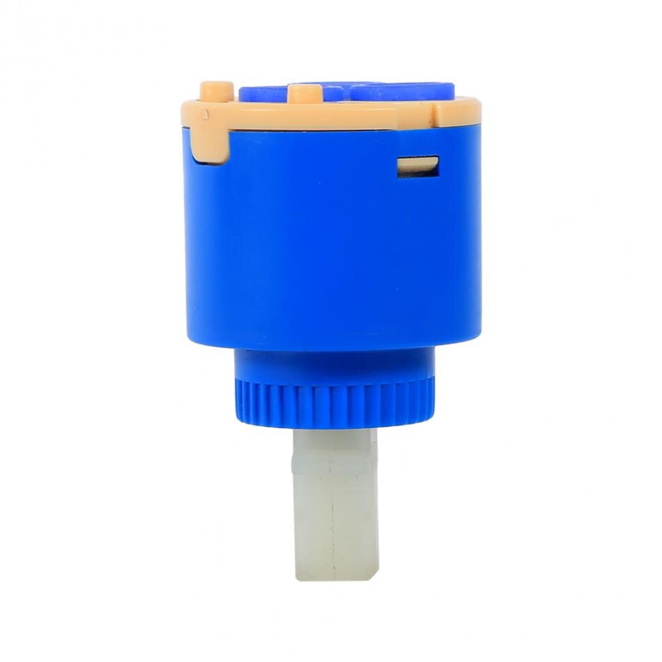 35mm/40mm Practical Ceramic Cartridge Water Mixer Tap Inner Control Faucet Valve PP Plastic - Blue
