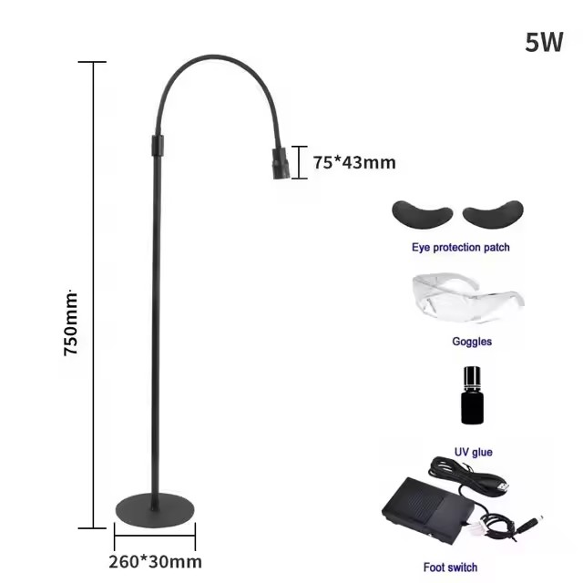 Usb led uv purple line hærdningslampe til skønhed, negle, øjenbryn, falske øjenvipper, fodtrin led gulvlampe