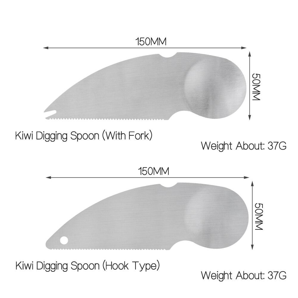 Multifunktionale Obst Graben Löffel Kiwi Obst Graben Küche Kreative Gerät Schälen und Schneiden Obst Mini Gerät Zwei-Stück: 2Stck