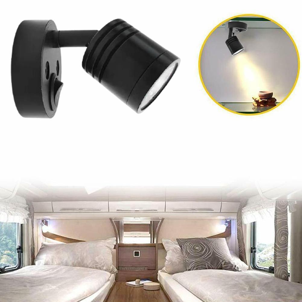 LED Reading Light DC 12V RV Boat LED Light Wall Lamp Camper Van Caravan Boat Interior Spot Light Cabin Bedside Night Light