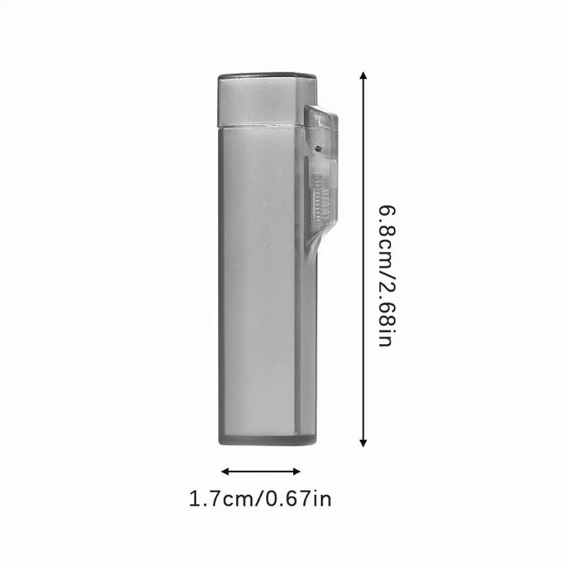 1 stks Draagbare Transparante Tandenstoker Houder Outdoor Reizen Plastic Tandenstoker Opbergdoos Naald Case 6.8 cm 8 cm: Black