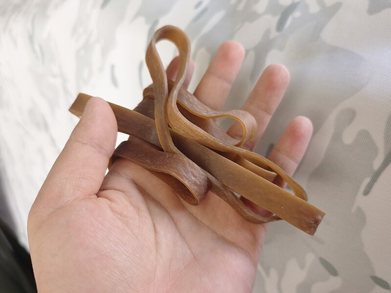 5PC draussen Zubehör Taschen Band Reinem Silikon Band Band 15CM Notfall Streifenbildung Gummi Band