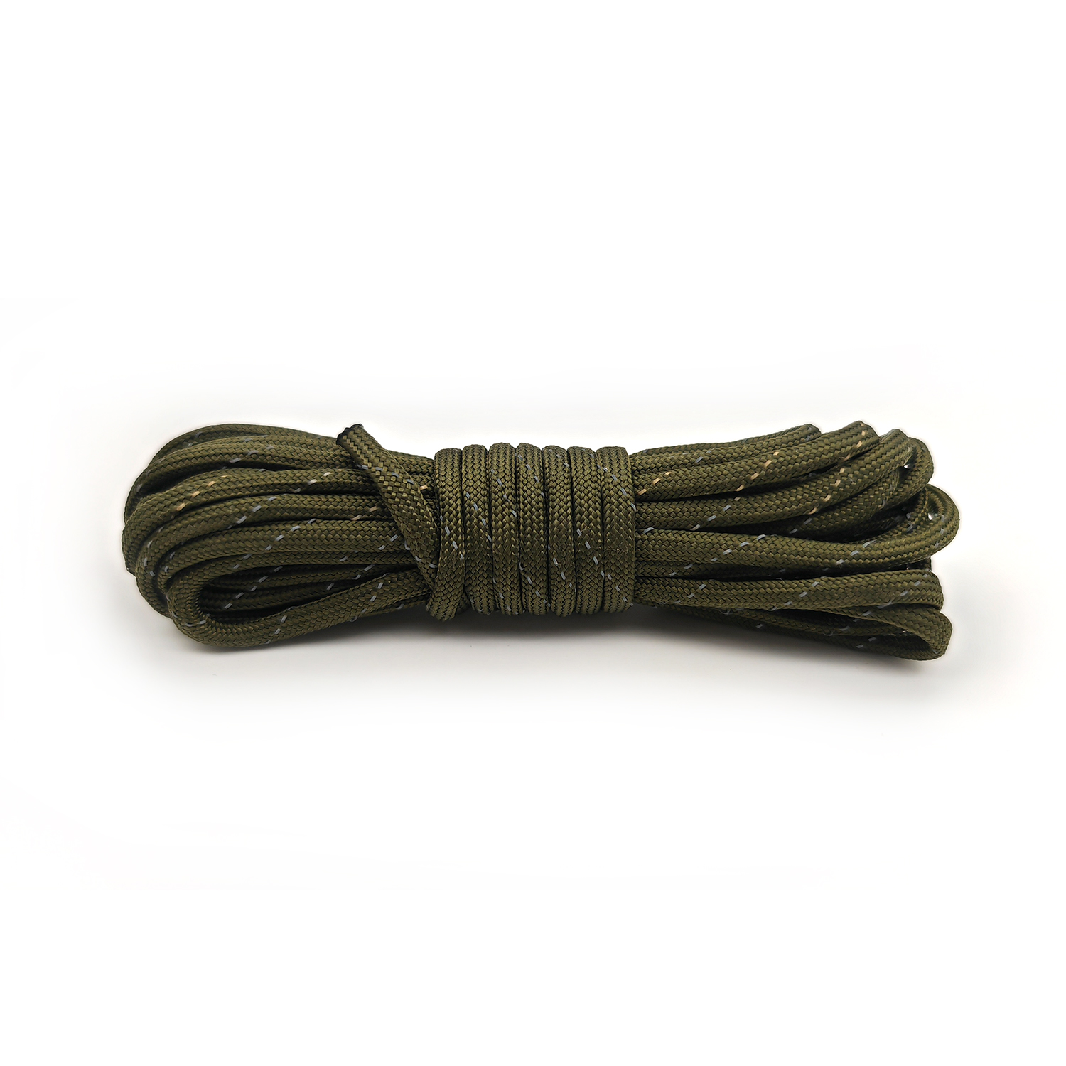 5m/10m 7- kärnig reflekterande paracord med 4mm diameter, utomhuscamping, nattreflekterande tältrep, vandringstälttillbehör, armbandsrep: Röd / 10m