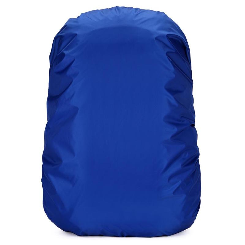 35l-70l vandtæt støvtæt rygsæk regndæksel bærbar ultralet skulderbeskyttelse justerbar udendørs vandreture sports taskeovertræk: 35l blå