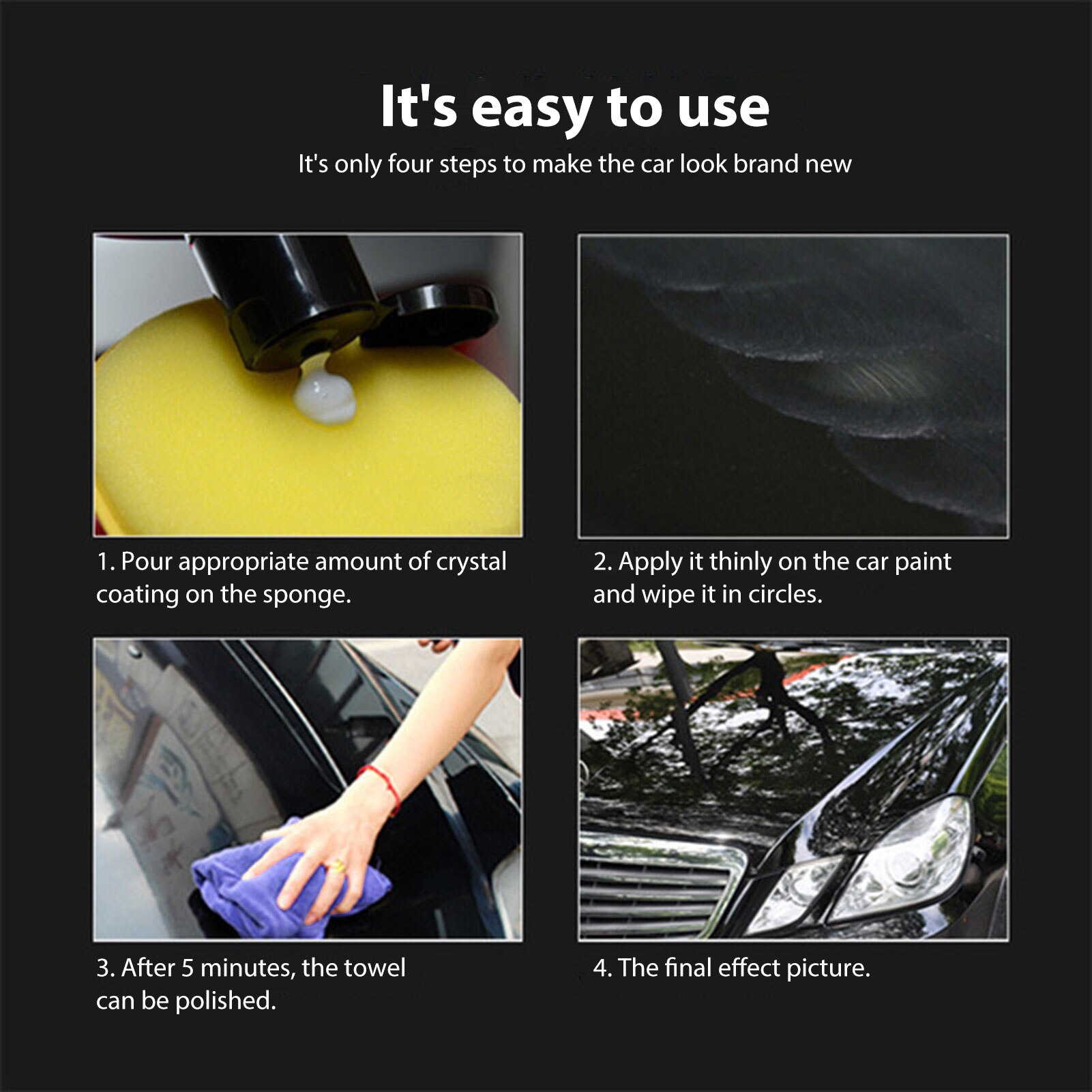 320ML Automotive Ceramic Nano Coating Liquid Coating Nano Hydrophobic Layer Polishing Paint Coating Agent