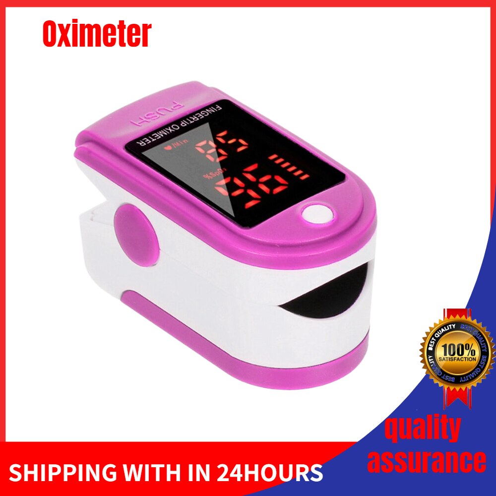 Pulso do dedo oxímetro de sangue medidor de oxigênio spo2 pr pulsioximetro oximetro dedo de pulso de dedo saturação freqüência cardíaca medidores: Type 5-Purple