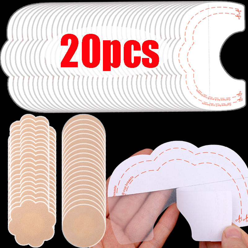 Doorzichtige tape Sticker Borsttrekband Doorzichtig zelfklevend Strapless BH Borstpatch Wegwerp Lifting Naadloos Onzichtbaar ondergoed