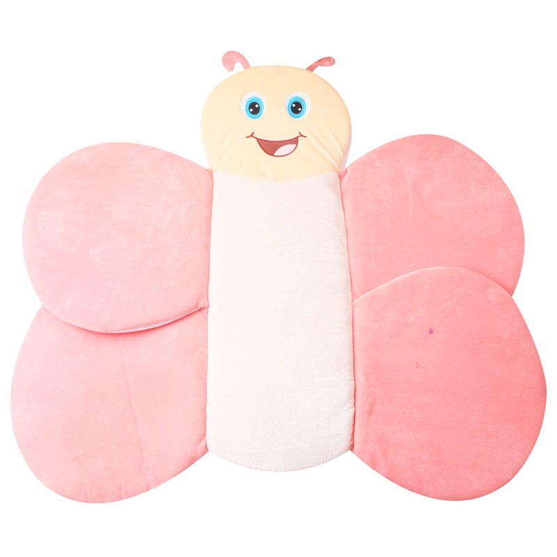 Tragbare Baby Schlecht Pad Baby Kussen Kissen matt Schlecht Unterstützung Kissen Baby Schlecht Kissen Baby Sicherheit Karikatur Schmetterling Sitz Pad: Rosa