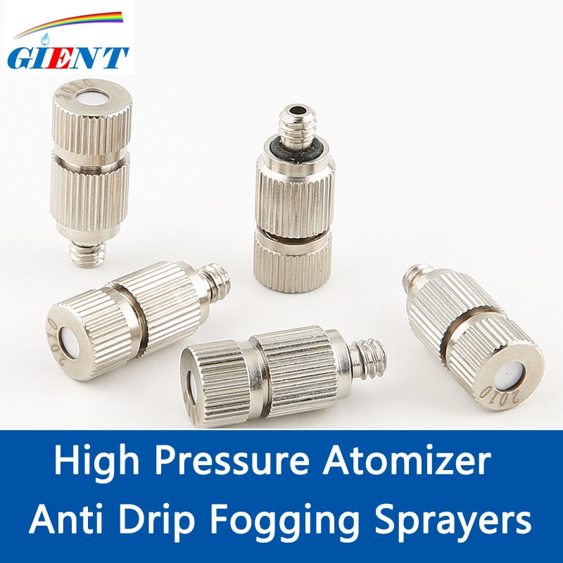 50Pcs High Pressure Atomizing Nozzle Dust Removal and Wet Artificial Fog Textile Factory Cooling Spray Nozzle