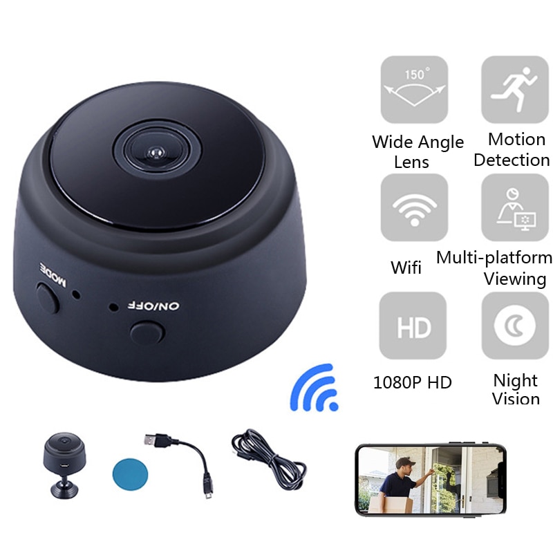 A9 Mini Wifi Camera 1080P Draadloze Ip Nachtzicht Micro Camera Mini Camcorder Video Recorder Bewegingsdetectie Bewakingscamera