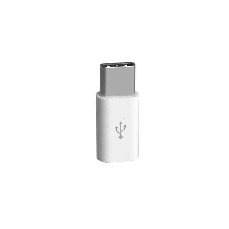 5 uds. Adaptador de teléfono móvil Micro USB a USB C adaptador Microusb conector para Xiaomi Huawei Samsung Galaxy A7 adaptador USB tipo C: 1pcs  white