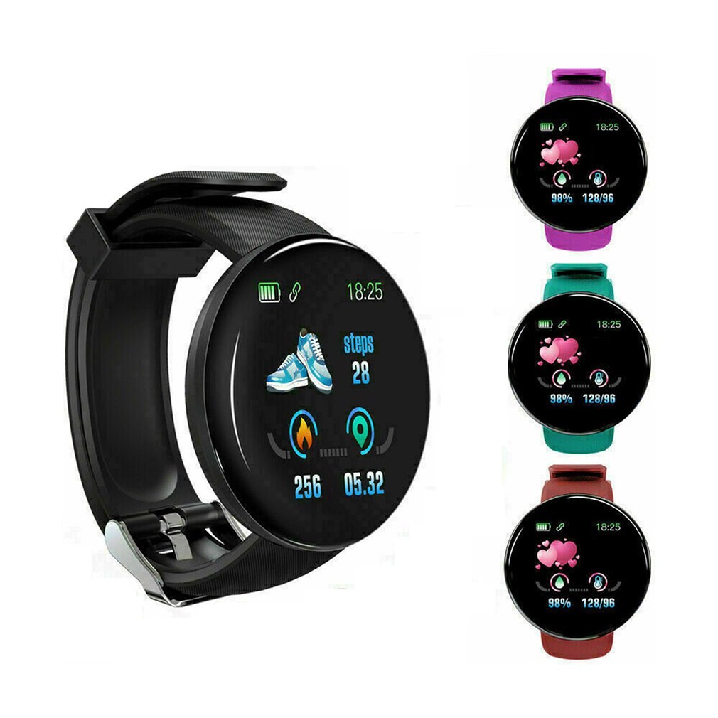 Bt4.0 slimme horloges met hartslagmeter, waterdichte armband, 1.3 inch tft-kleurenscherm, fitnesssmartwatch