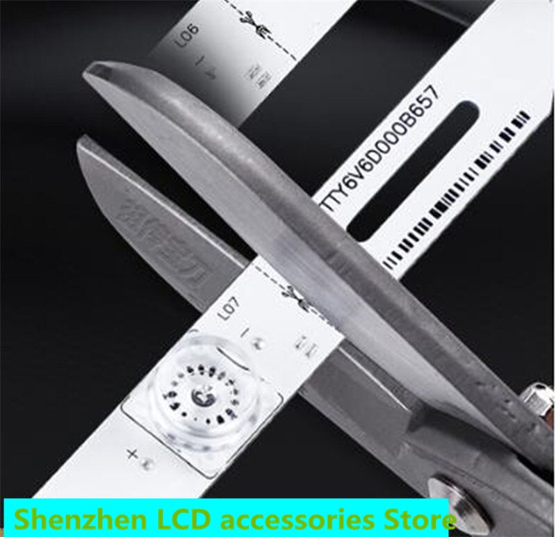 Barre lumineuse LED pour téléviseur LCD, rétro-éclairage universel pour Hisense Changhong TCL Konka skyvalue, 8 pièce/lot 32 pouces-75 pouces, 3v 6v