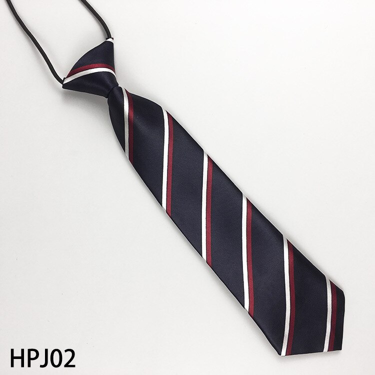 Children Striped Satin Neck Tie Elastic School Boys Kids Baby Uniform Party Cravats Accessories Children Ties: Style 2