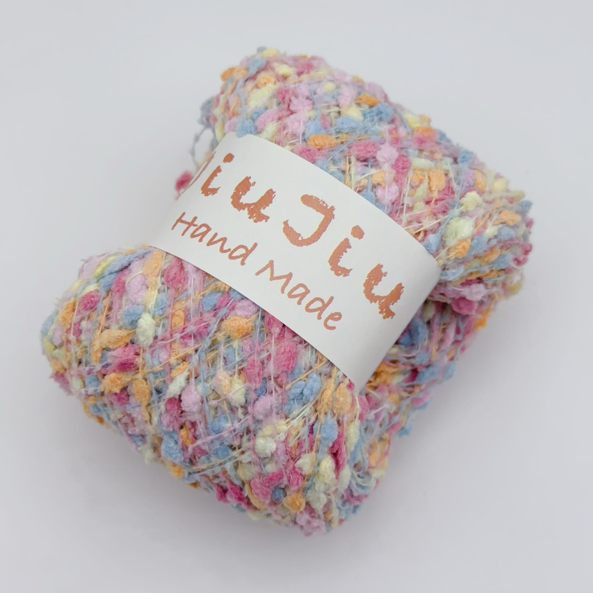 Chrysanthemum Yarn Ball Wool Starry Sky Flower Pattern DIY Hand Woven Coarse Mixed Color Thread Plush Yarn Ball Crochet Hook: Red