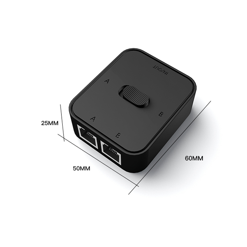 2 Hafen 1000 Mbit/s Gigabit Netzwerk schalten RJ45 schalten Netzwerk Splitter Kabel Verlängerung Wähler Energie kostenlos 2 Weg Adapter Stecker