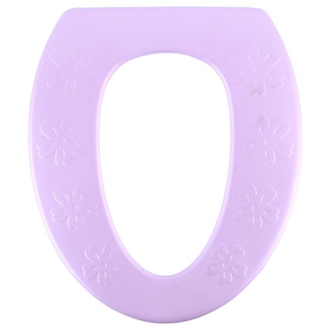 O-type High Foam EVA Waterproof Toilet Seat Padded Toilet Bowl Washable Bathroom Toilet Seat Cover Mat Lid Closestool: Pink