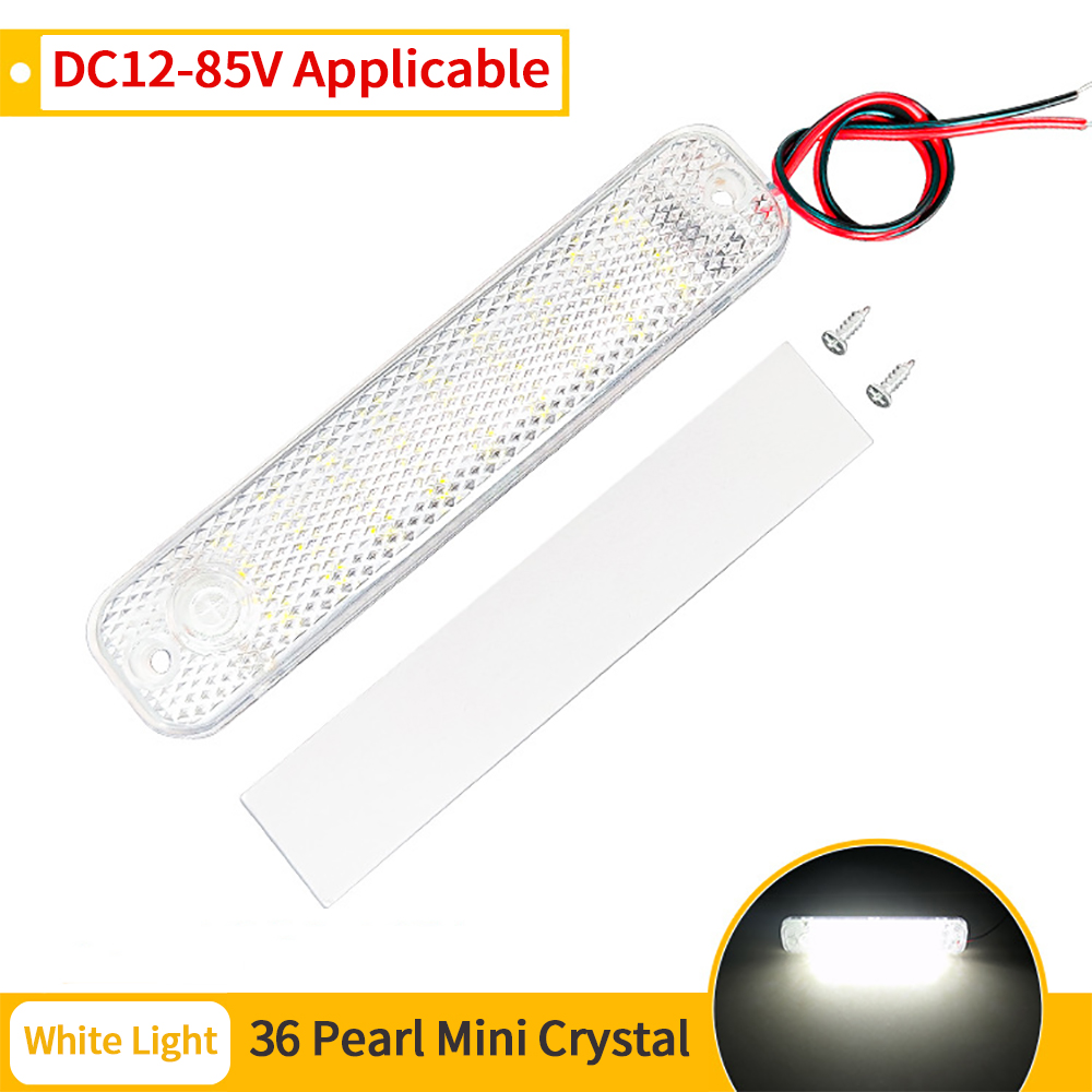 36LED 12V-85V LED coche vehículo Interior techo de techo lámpara de luz de lectura Interior luz de techo de coche iluminación Interior de coche