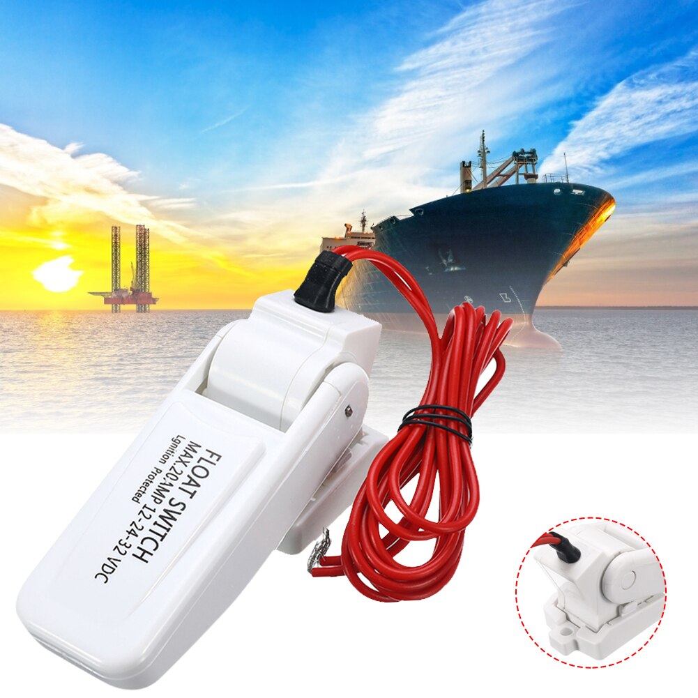 12V Automatische Elektrische Boot Marine Bilge Pomp Vlotterschakelaar Water Level Controller Dc Flow Sensor Schakelaar