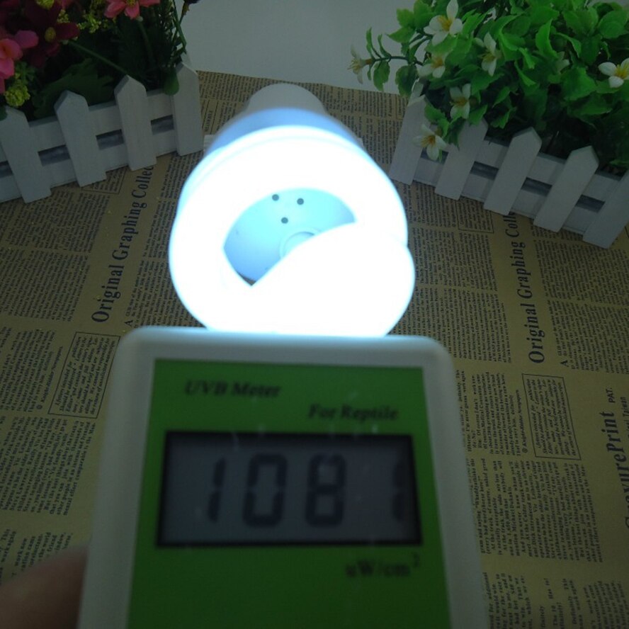 2-Pack Reptile Compact Fluorescent Vivarium Lamp Light 10.0 UVB UV CFL 26W E27 Screw Light Full Spectrum Lamp for desert