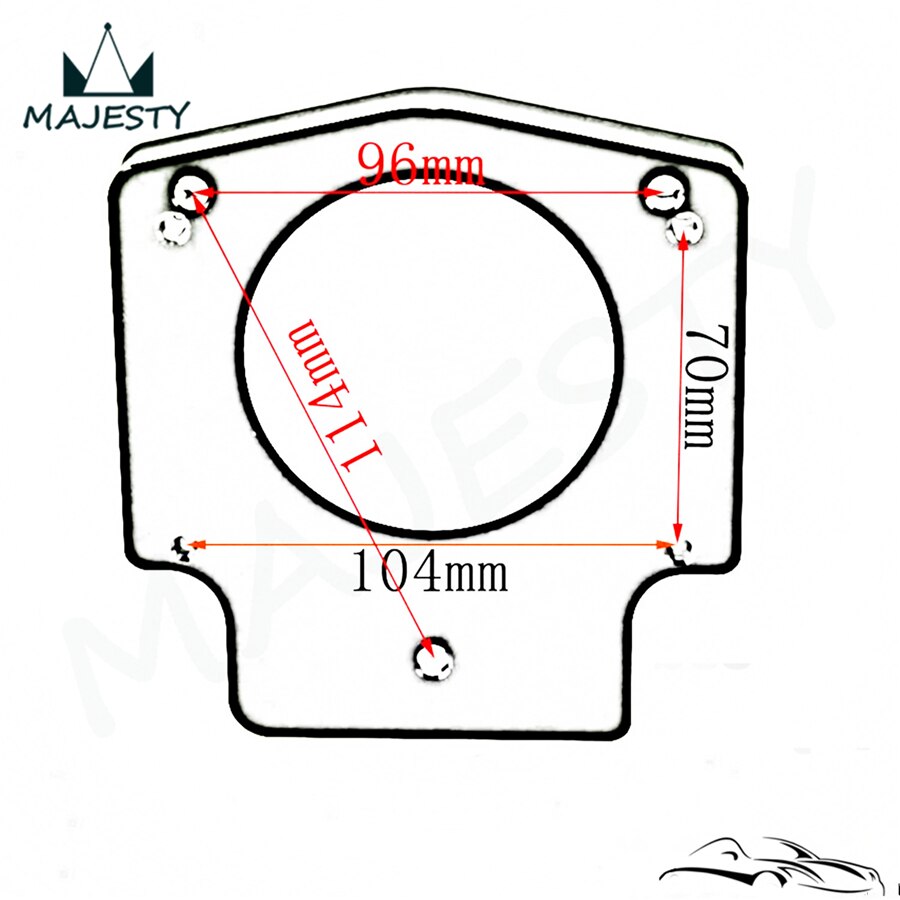102MM manifold adapter plate for 102MM THROTTLE BODY GM GEN III LS1 LS2 LS6 LSX LS4