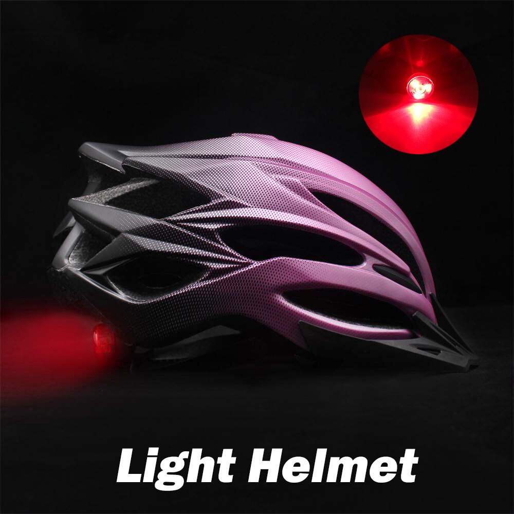 Casco de ciclismo de montaña para hombre y mujer, con luz y visera, para Cross-Country, XC trail