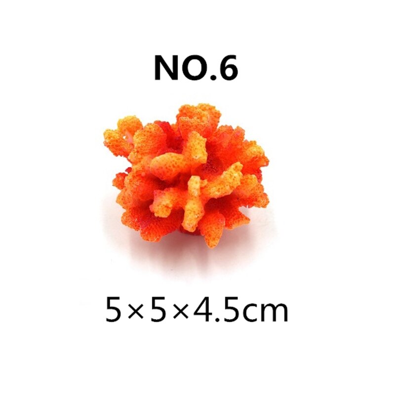 Resin Coral Decoration Colorful Fish Aquarium Decoration Artificial Coral For Fish Tank Resin Reef Rock Lanscaping Ornaments