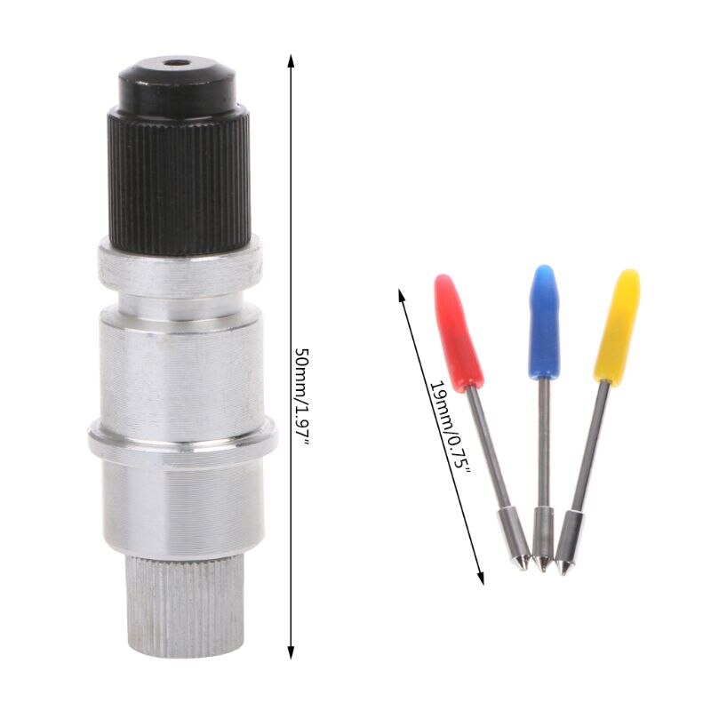 Support de camée de Silhouette + jeu de lames 15 pièces traceur de coupe en vinyle 30 45 60 degrés accessoires outil