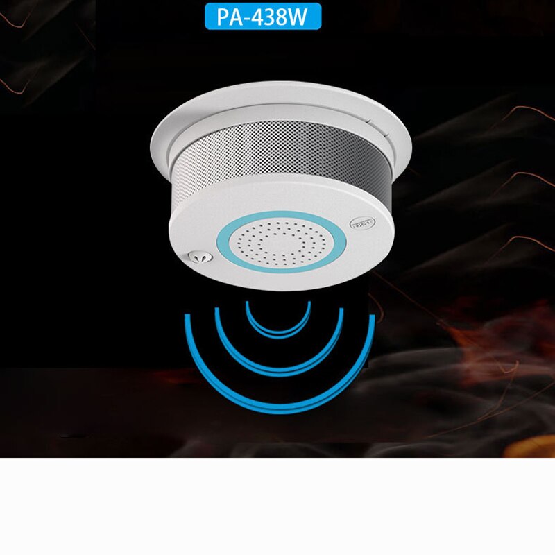 Independent Smoke Detector Intelligent Smoke Fire Detector High Sensitivity Low Battery Reminder High Volume Smoke Detector