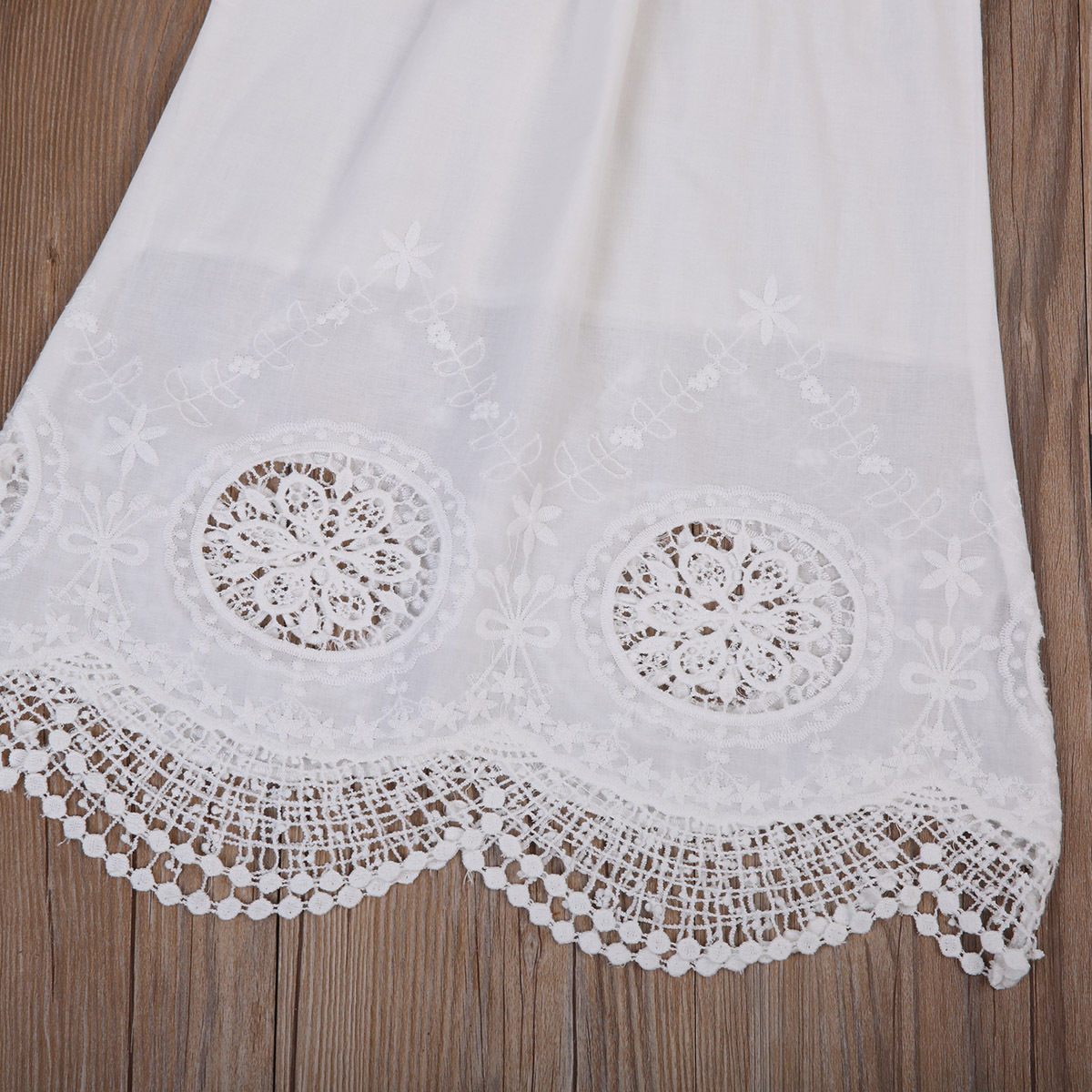 0-4Y Kid Meisje Korte Mouw Jurk Wit Kant Katoen Zonnejurk Beach Party Bruiloft Meisje Jurk Tuniek Baby Meisje kleding