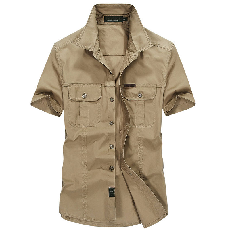 5XL Men Outdoor Summer Short Sleeve Shirt Plus Size Hiking Climbing Breathable Loose Shirts Trekking Fishing Sports Shirts
