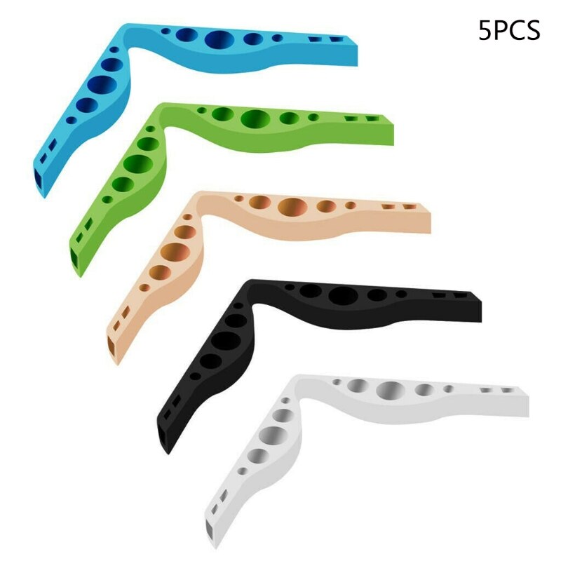 Puente nasal para mascarillas, accesorio libre de niebla, 5 uds., evita que se empañen las gafas para hombres y mujeres, 6 colores: Colorful
