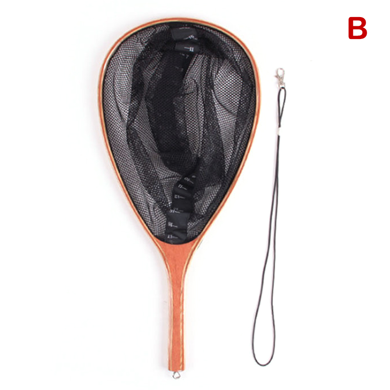 Fly Fishing Landing Net Soft Rubber Small or Big Mesh Trout Catch and Release Net without the Magnet: Yellow