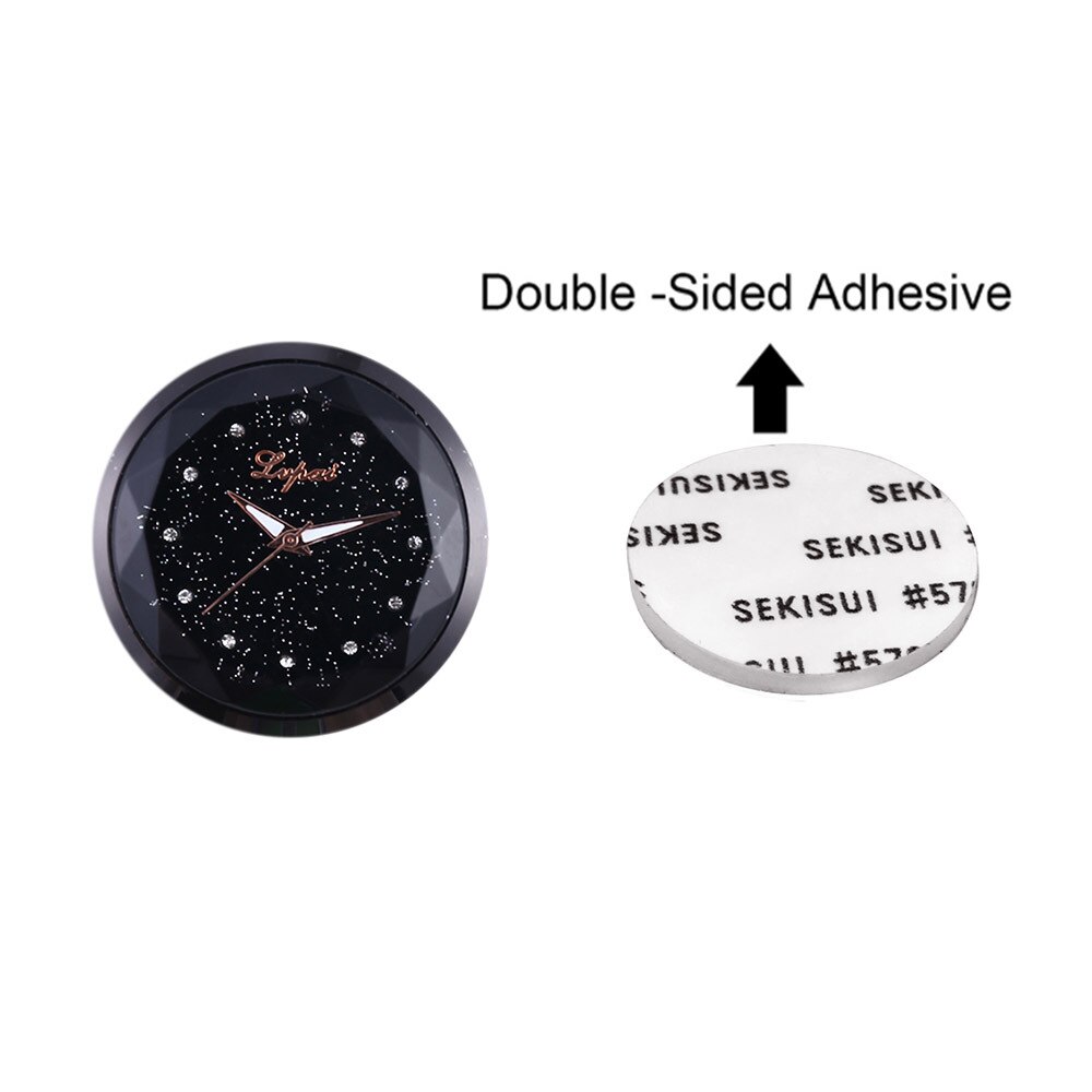 Auto Decoratie Elektronische Horloge Auto Interieur Auto Klok Horloge Sticky Note Klok Hoofd Auto Decoratie