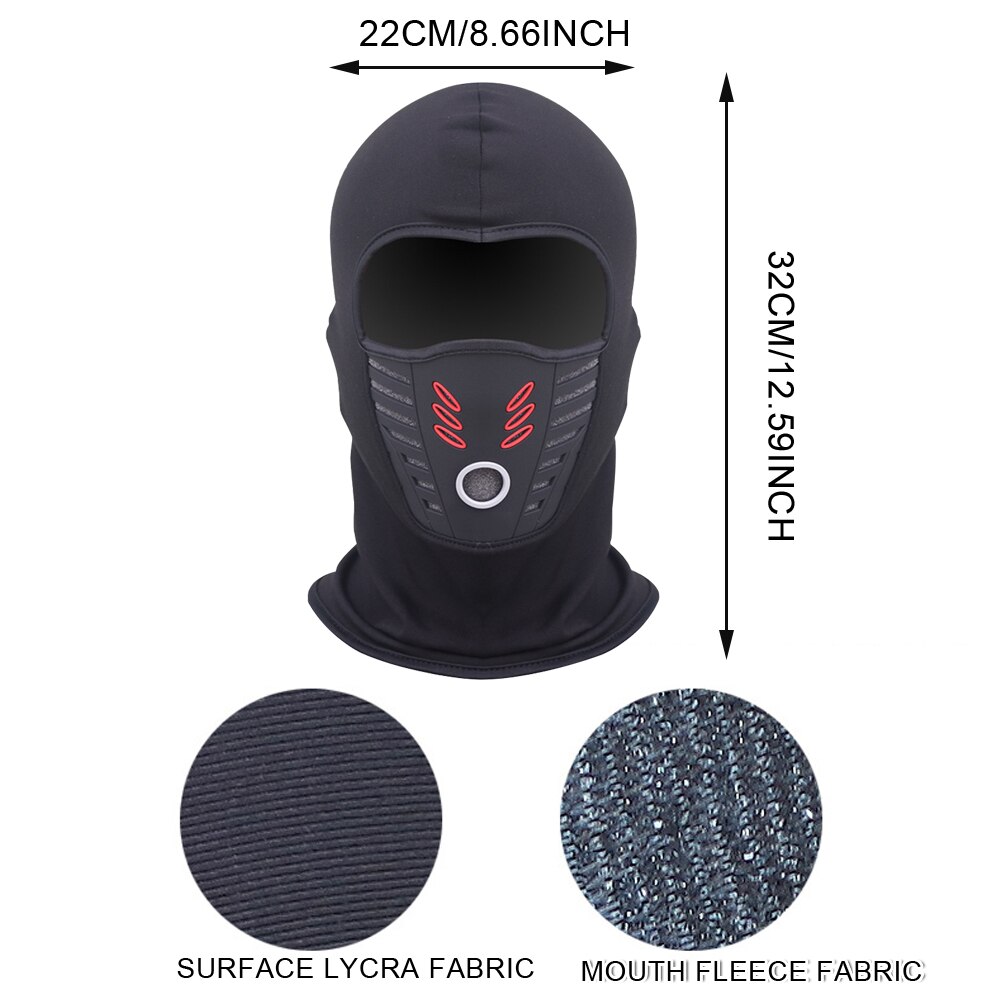 Motorcykel balaclava helskydd varmare vindtätt andas dammtätt vindtät cykling varm ansiktsmask för vintersommar