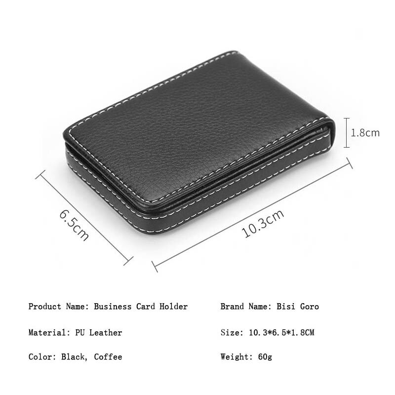 Bisi goro carteiras rfid de couro pu, carteiras com bloqueio rfid, vintage e à prova d'água para cartões de 2020