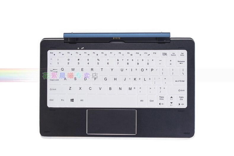 For Cube iWork 10 Windows 10+Android 5.1 Flagship Silicone laptop keyboard protector cover CDK-05 skin For Cube iwork10 10.1inch: allwhite