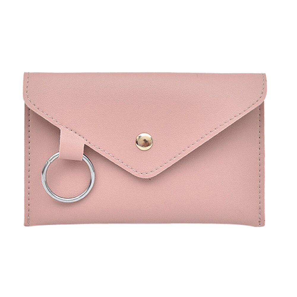 Fanny Pack Women Belt Bag Leather Waist Bag Women's Pure Color Ring PU Messenger Shoulder Chest pochete homem#5$: Roze