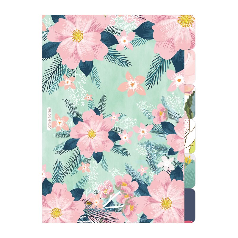 Bloem Vullingen Index Verdelers A5 A6 voor Organisator Notebook Mooie Filler Pagina 'S 6 stuks Per Set Voor 6 Gat Bindmiddel planner: A5-142X208mm